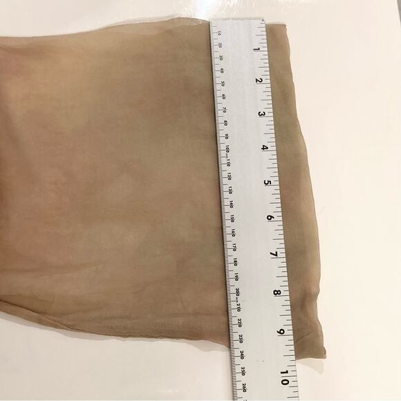 Nwot THE PEOPLE OF THE LABYRINTHS Dress M Silk Sheer Watercolor Embroidery ALine - Picture 15 of 16